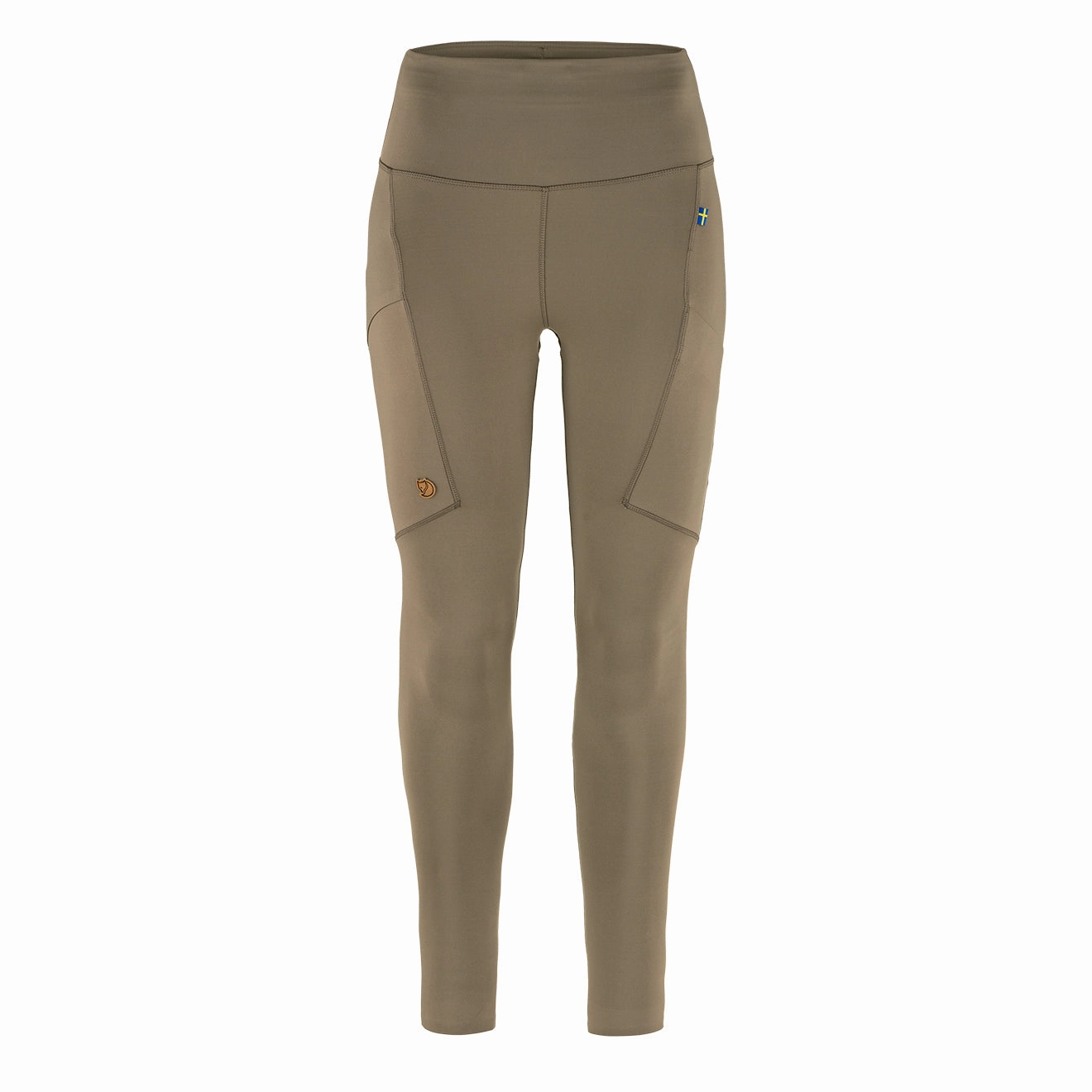 Fjallraven Womens Abisko Tights Suede Brown womens pants flash sale