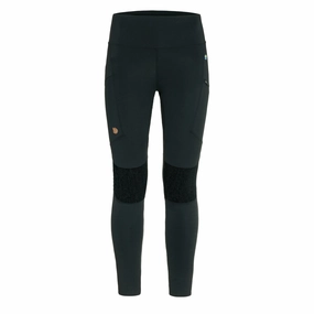 Fjallraven Womens Abisko Trekking Tights HD Black womens pants flash sale