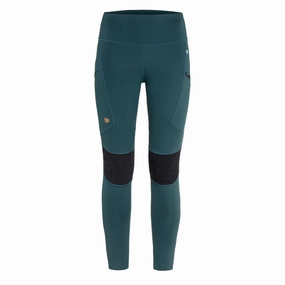 Fjallraven Womens Abisko Trekking Tights HD Mountain Blue womens pants flash sale