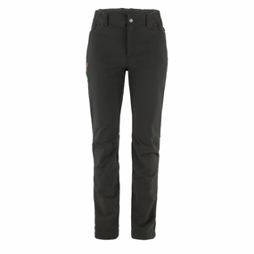 Fjallraven Womens Abisko Winter Stretch Short Leg Trousers Black womens pants flash sale