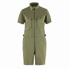 Fjallraven Womens Hoja Field Suit Green womens pants flash sale