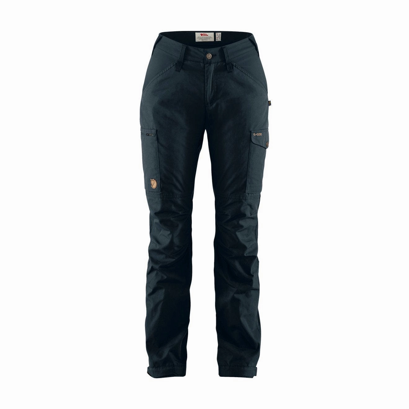 Fjallraven Womens Kaipak Curved Trousers Dark Navy womens pants flash sale