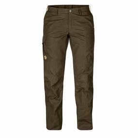 Fjallraven Womens Karla Pro Trousers Curved Dark Olive womens pants flash sale