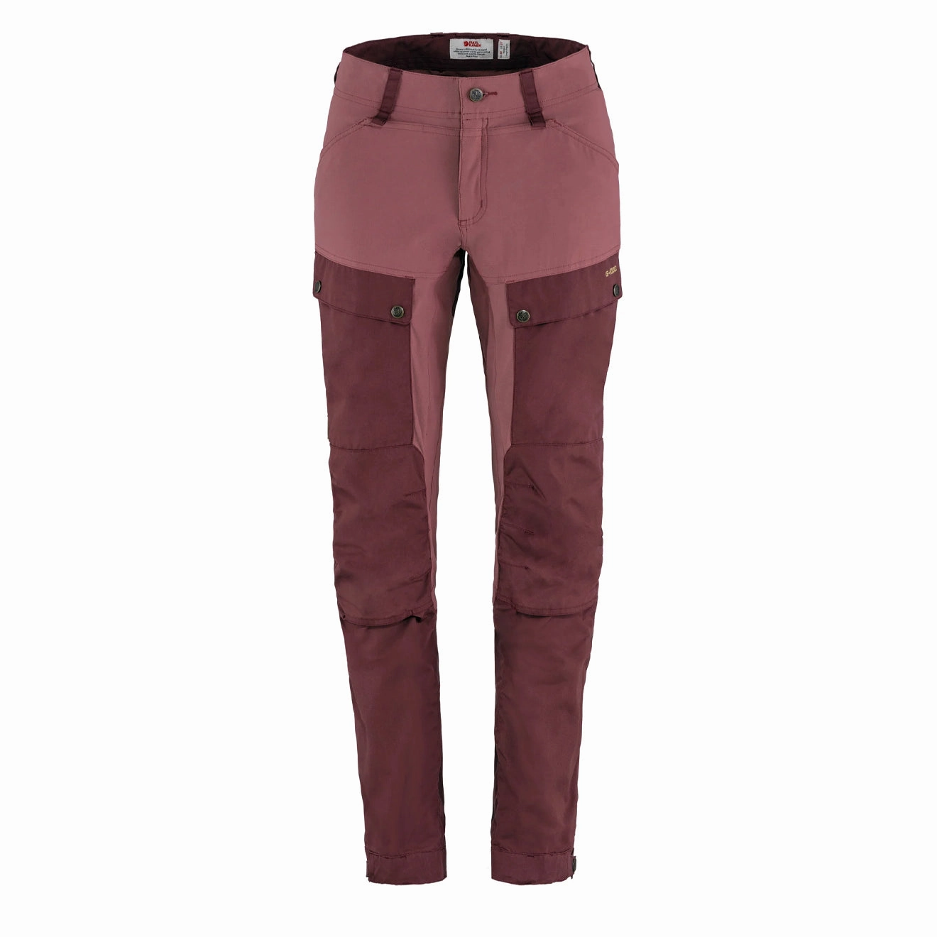 Fjallraven Womens Keb Trousers Curved Short Port-Mesa Purple womens pants flash sale