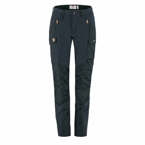 Fjallraven Womens Nikka Trousers Curved Dark Navy womens pants flash sale
