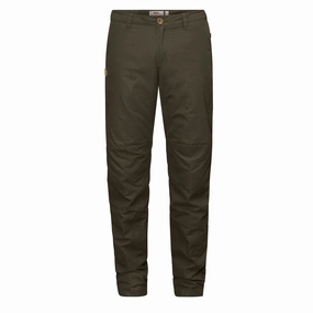 Fjallraven Womens Sormland Tapered Winter Trousers Dark Olive womens pants flash sale
