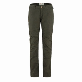 Fjallraven Womens Sormland Tapered Winter Trousers Deep Forest womens pants flash sale