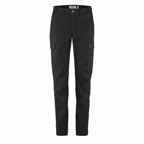 Fjallraven Womens Stina Trousers Short Leg Black womens pants flash sale