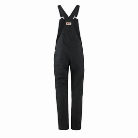 Fjallraven Womens Vardag Dungaree Trousers Black womens pants flash sale