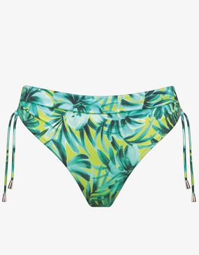 Floral Flashback Adjustable Bikini Pant - Aquatic Green Swim Womens - beachwear discount