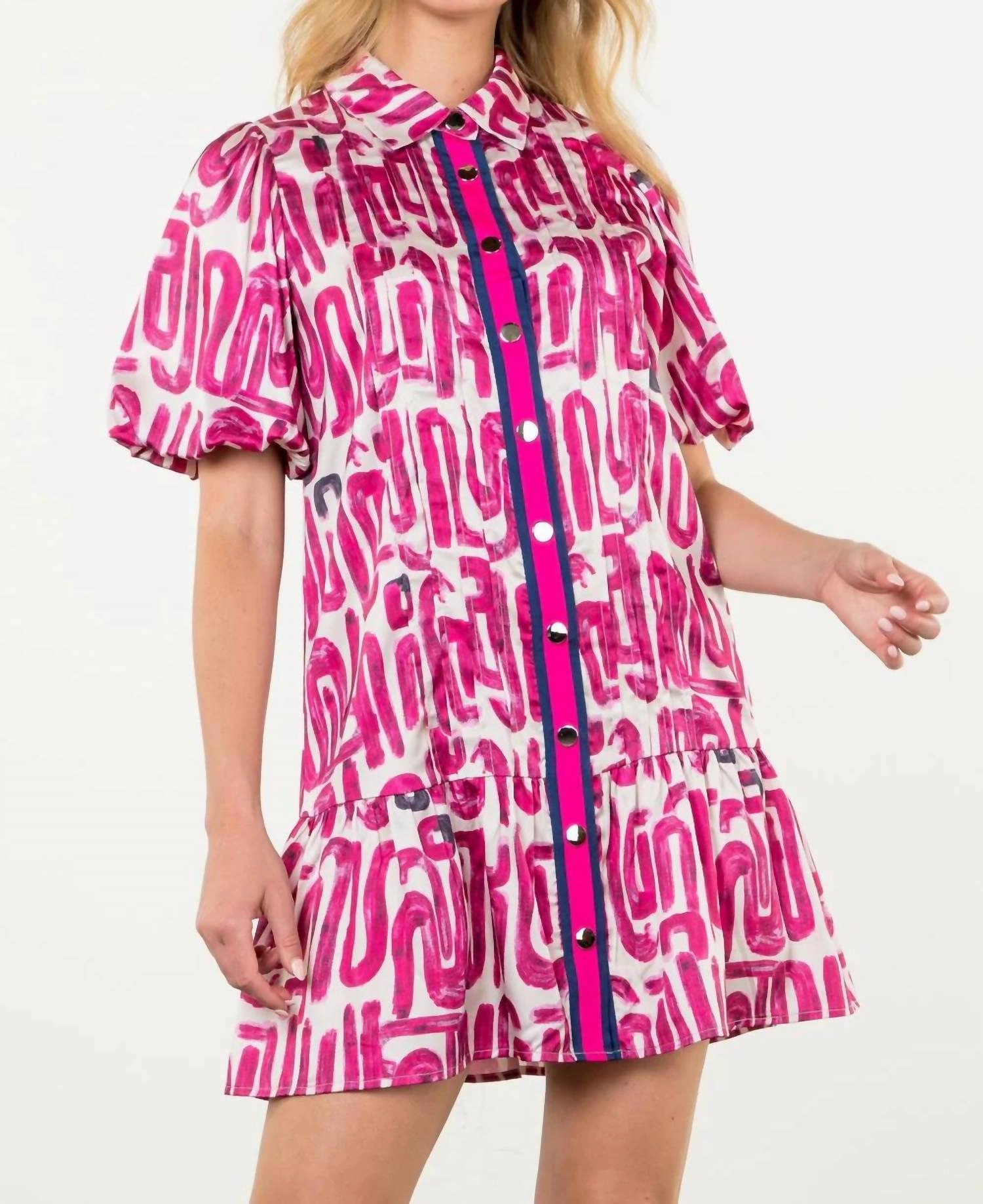 Florence Dress In Magenta