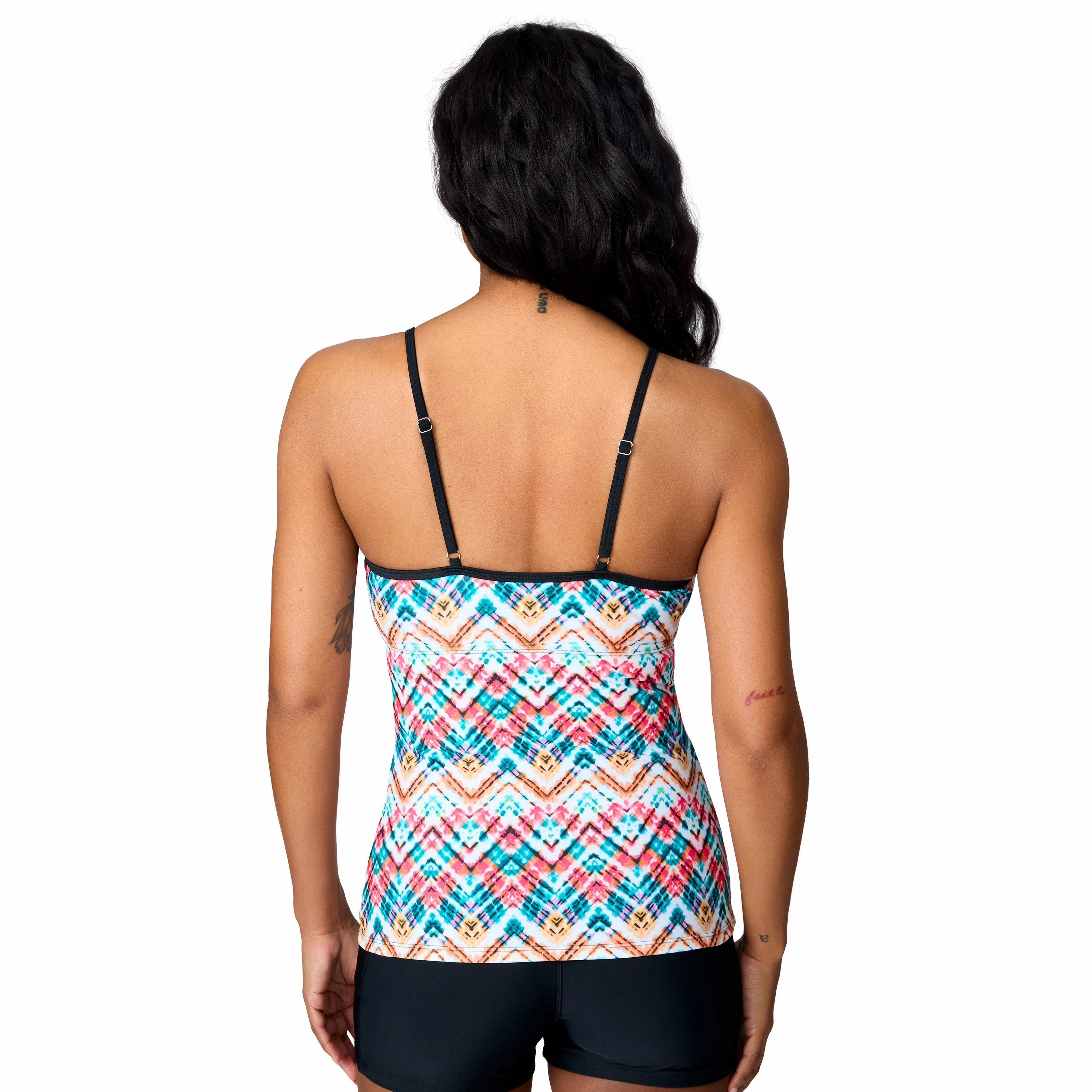 Free Country Women's 2-in-1 Keyhole Tankini Top