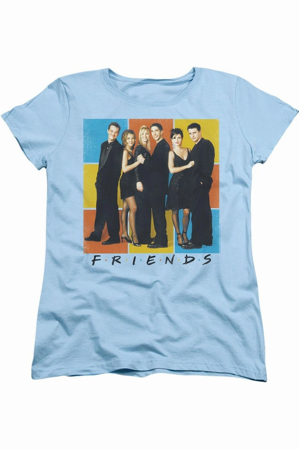 Friends Color Block Of Friends Short Sleeve Womens Tee / T-Shirt