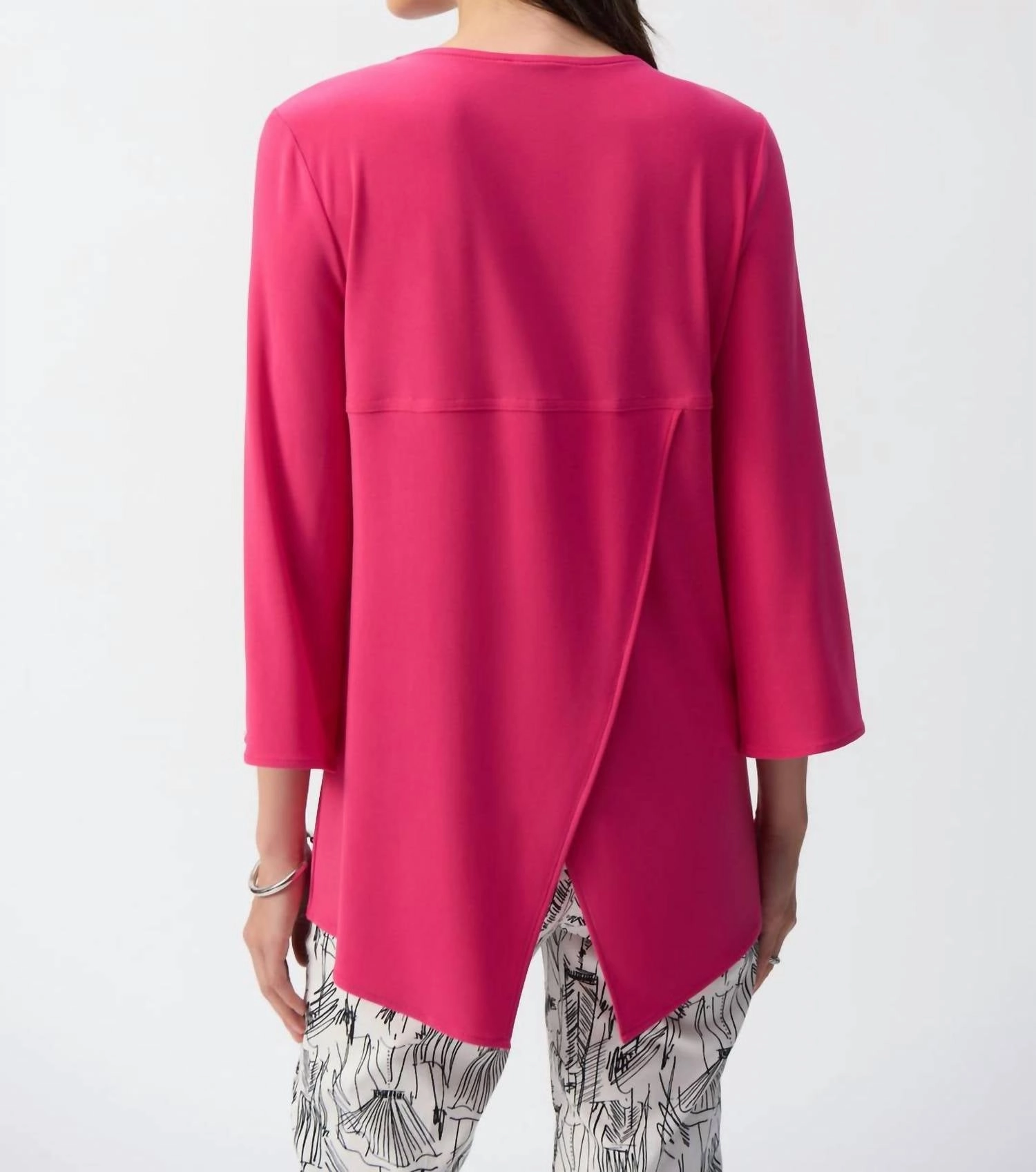 Geranium Fit And Flare Tunic In Pink