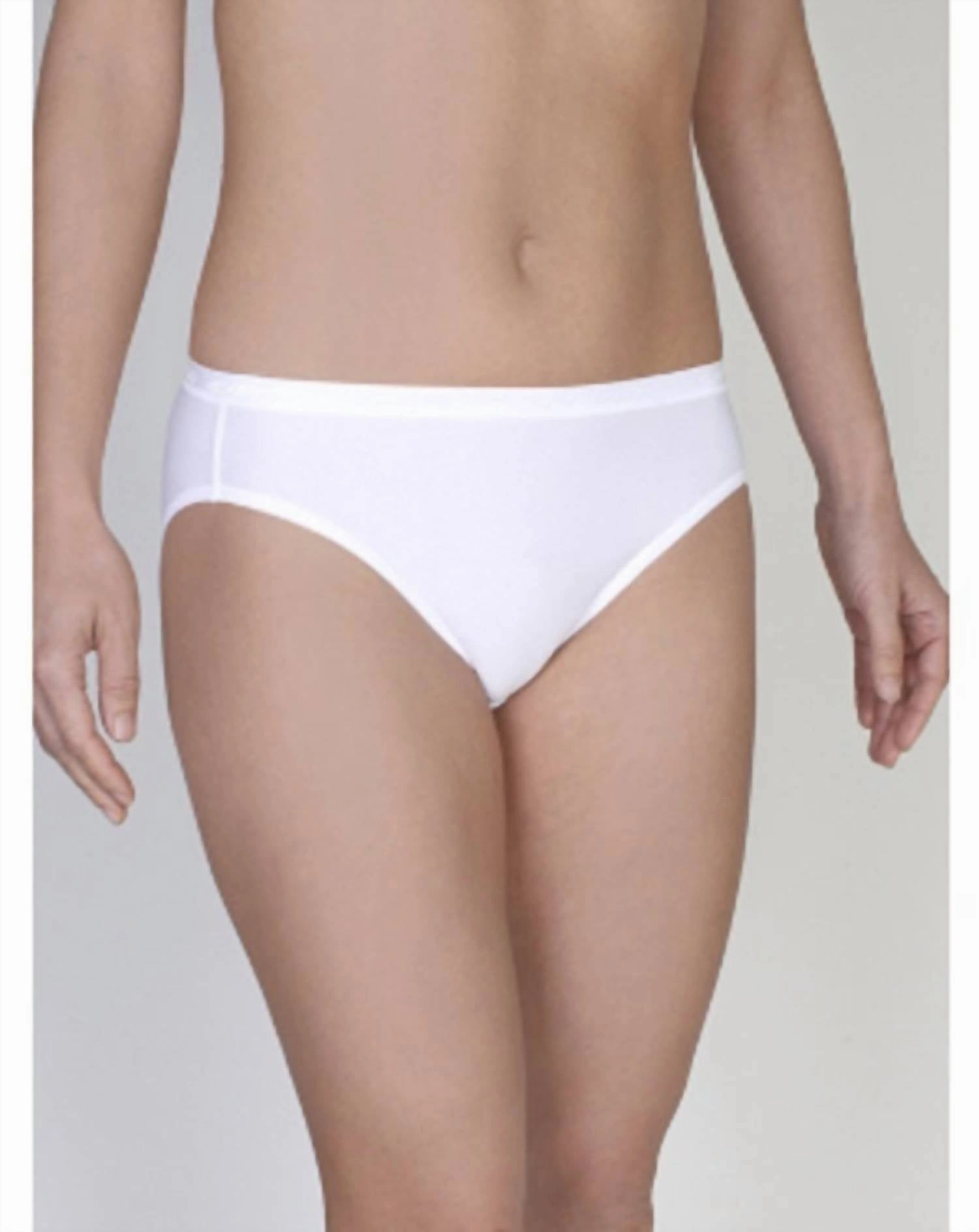 Give-N-Go Bikini Brief In White Swim Womens - halter swimsuits