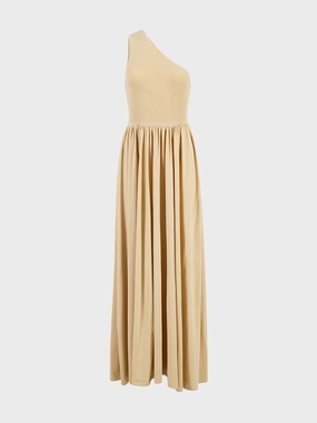 Gold Crush Metallic Asymmetric Maxi Dress cocktail dresses cheap