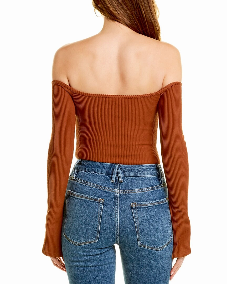 GOOD AMERICAN 1/2-Zip Bodysuit