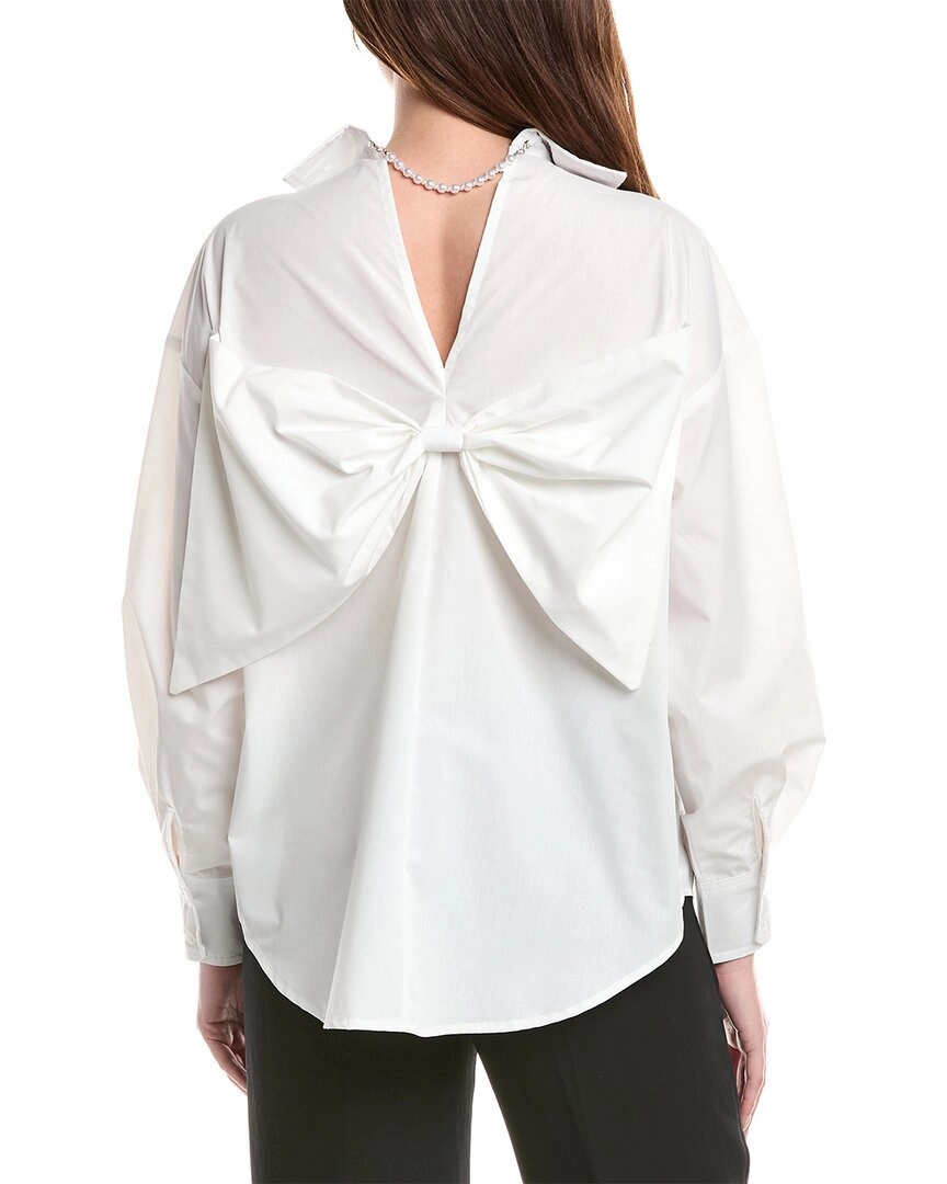 Gracia Big Bow Back Pearl Strand Top