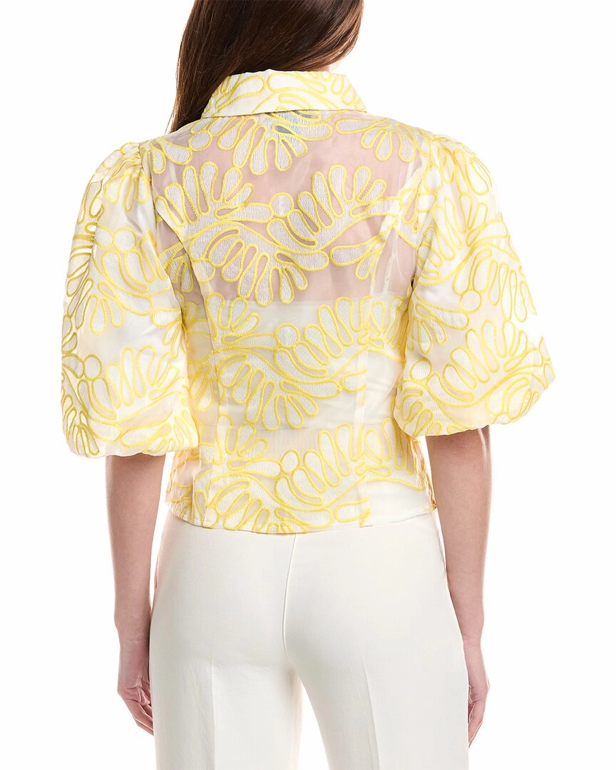Gracia Floral Print Sheer Top