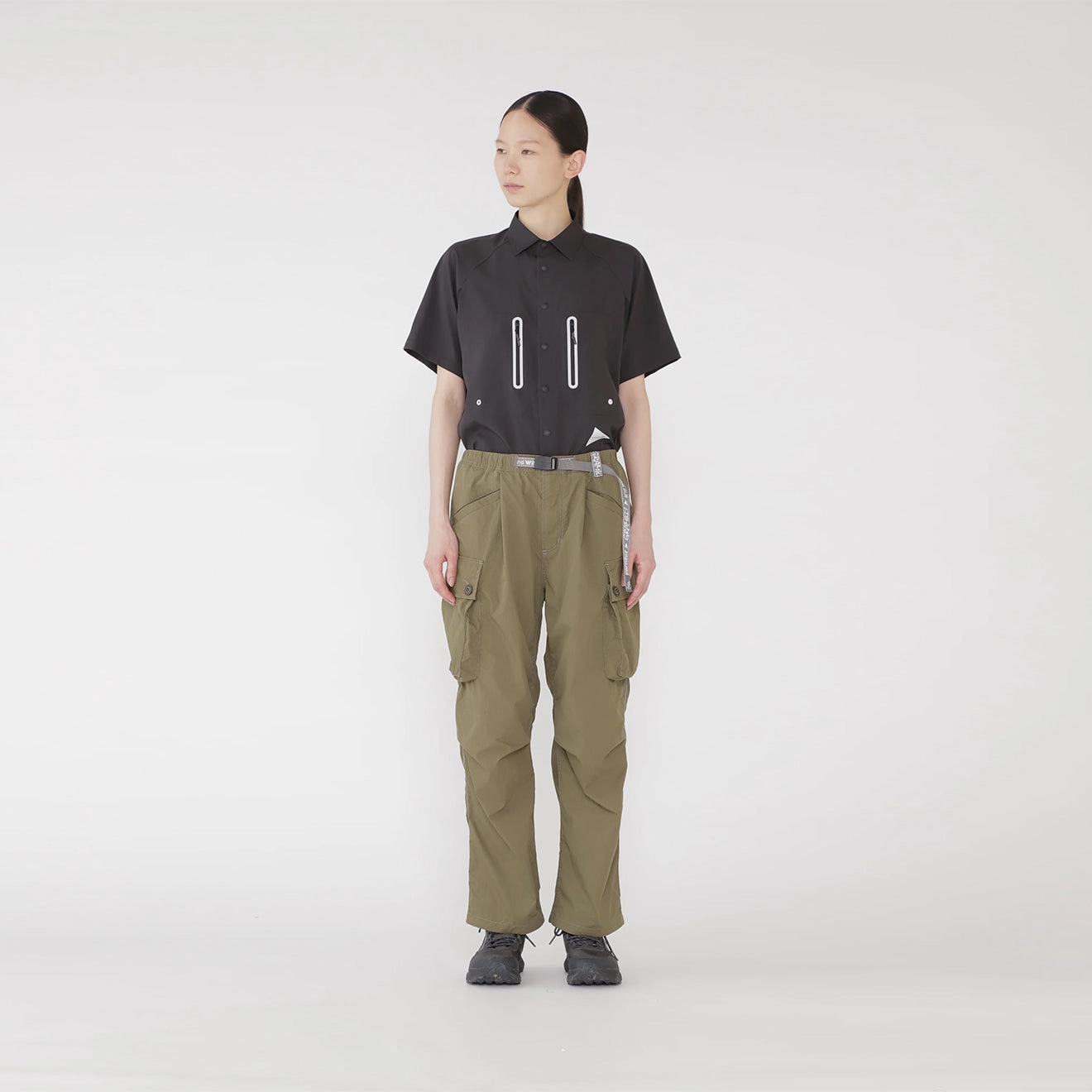 Gramicci x And Wander Womens Military Wide Pant Khaki