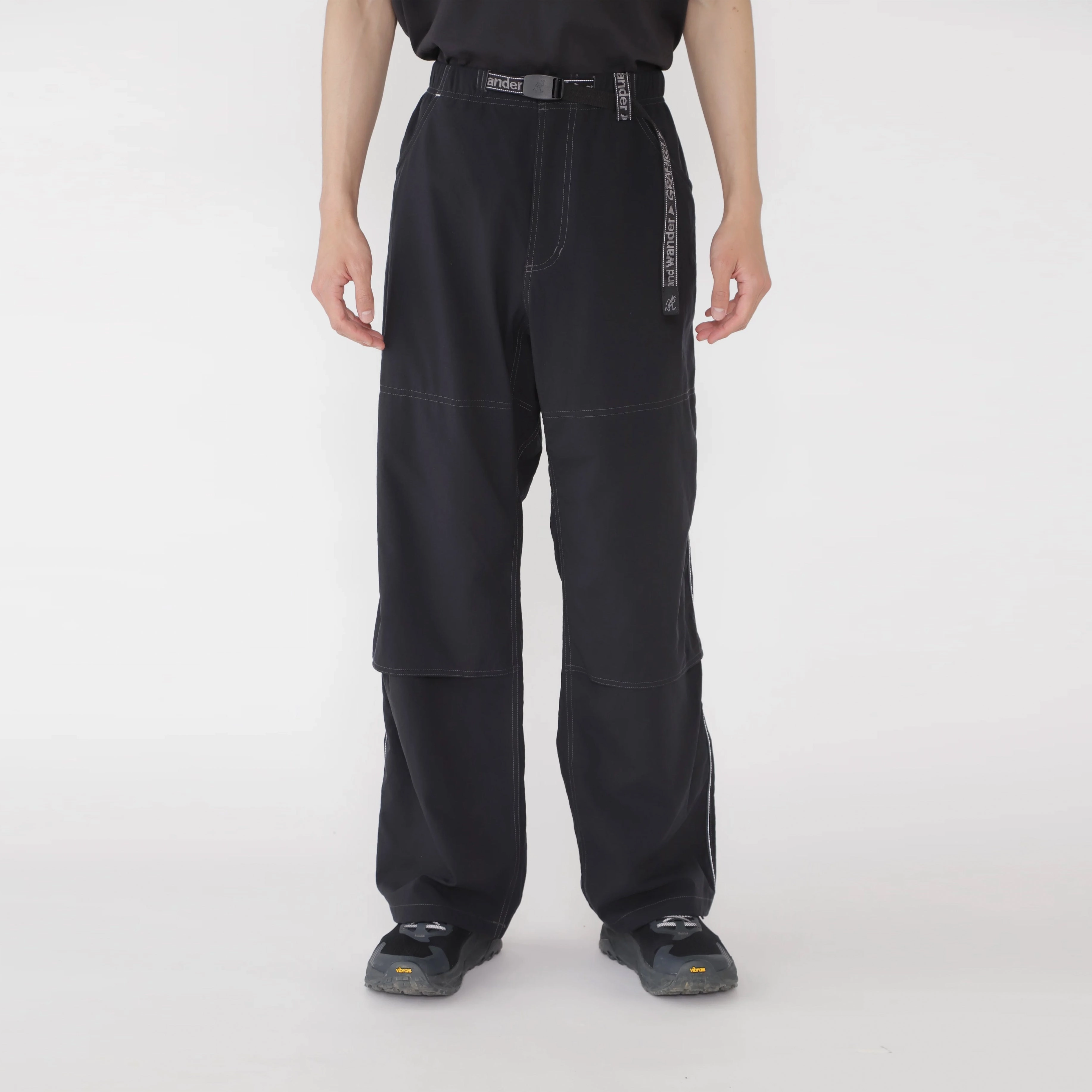 Gramicci x And Wander Womens Nylon Double Knee Pant Black