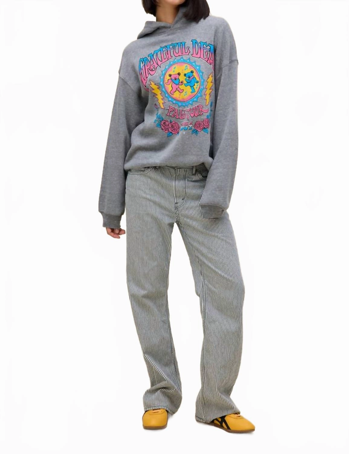Grateful Dead Fall Tour Hoodie In Heather Grey