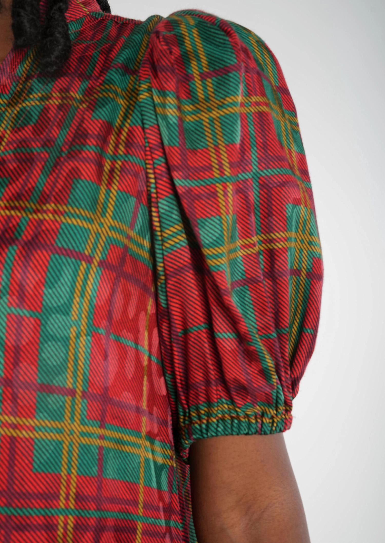 Hampton Midi Dress In Tartan Cheetah
