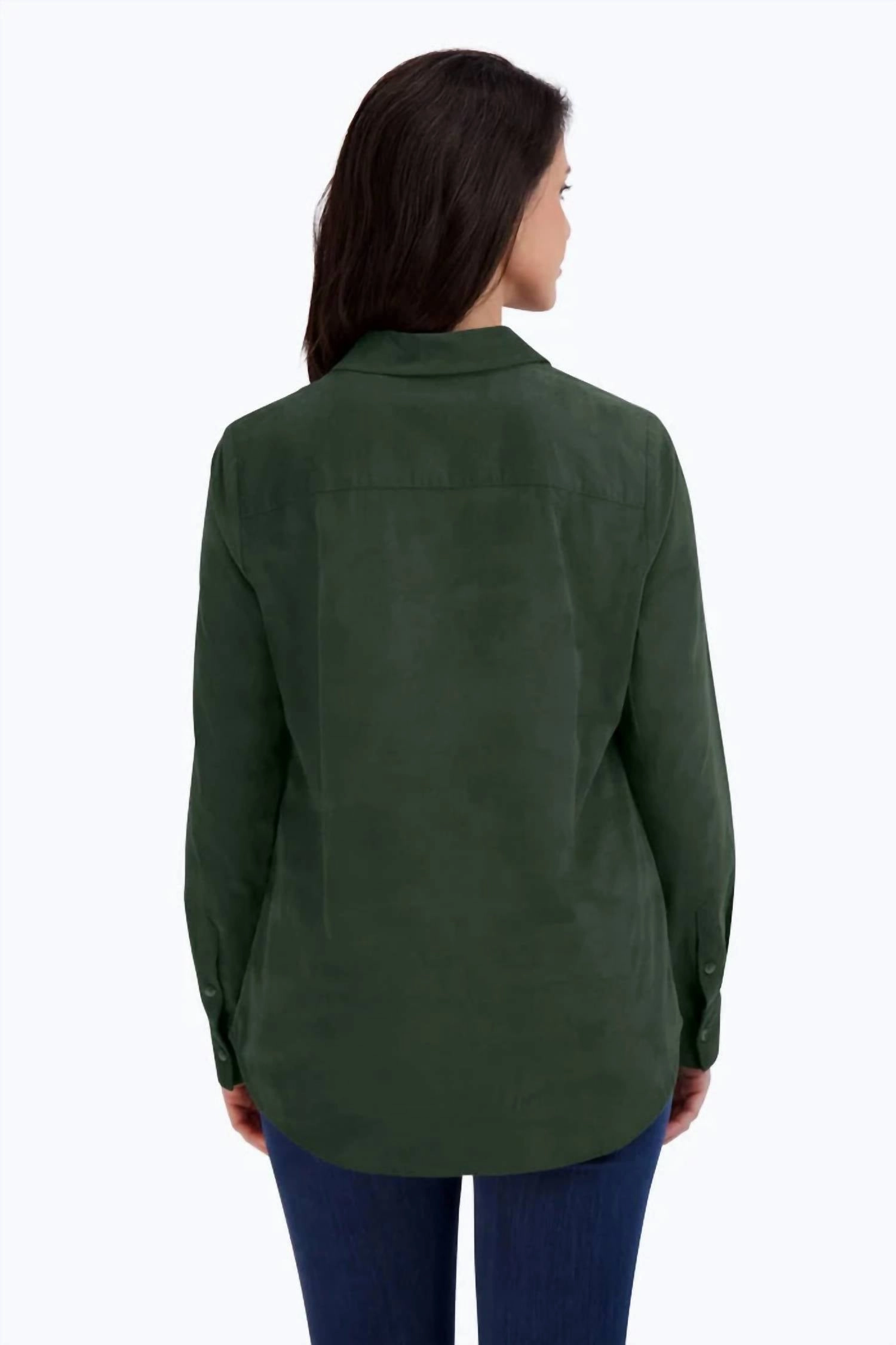 Haven Pinwale Corduroy Shirt In Green