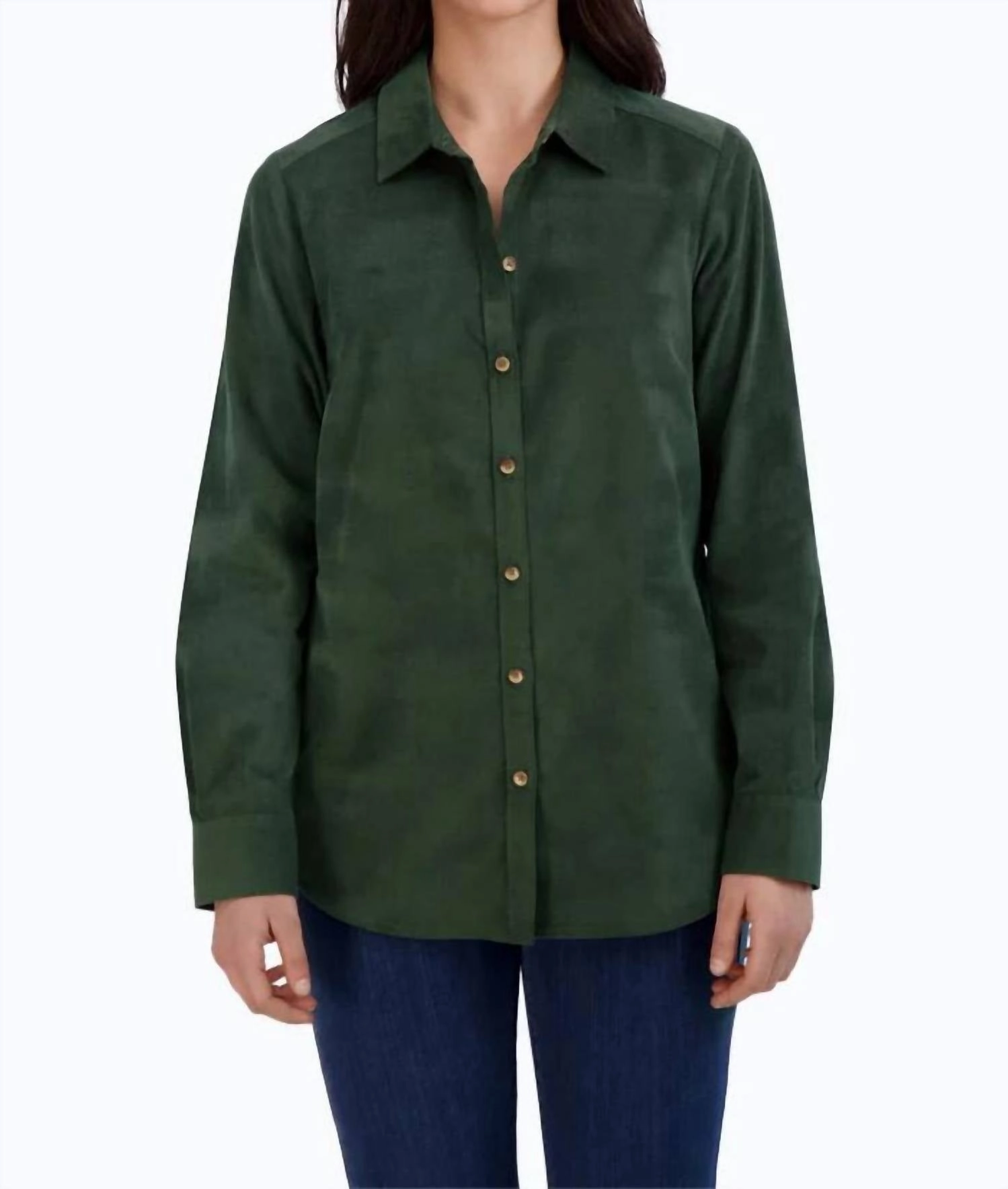 Haven Pinwale Corduroy Shirt In Green