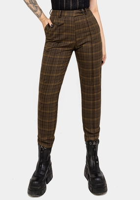 Heath Check Tapered Trousers Bottoms Womens - women's jeans sale