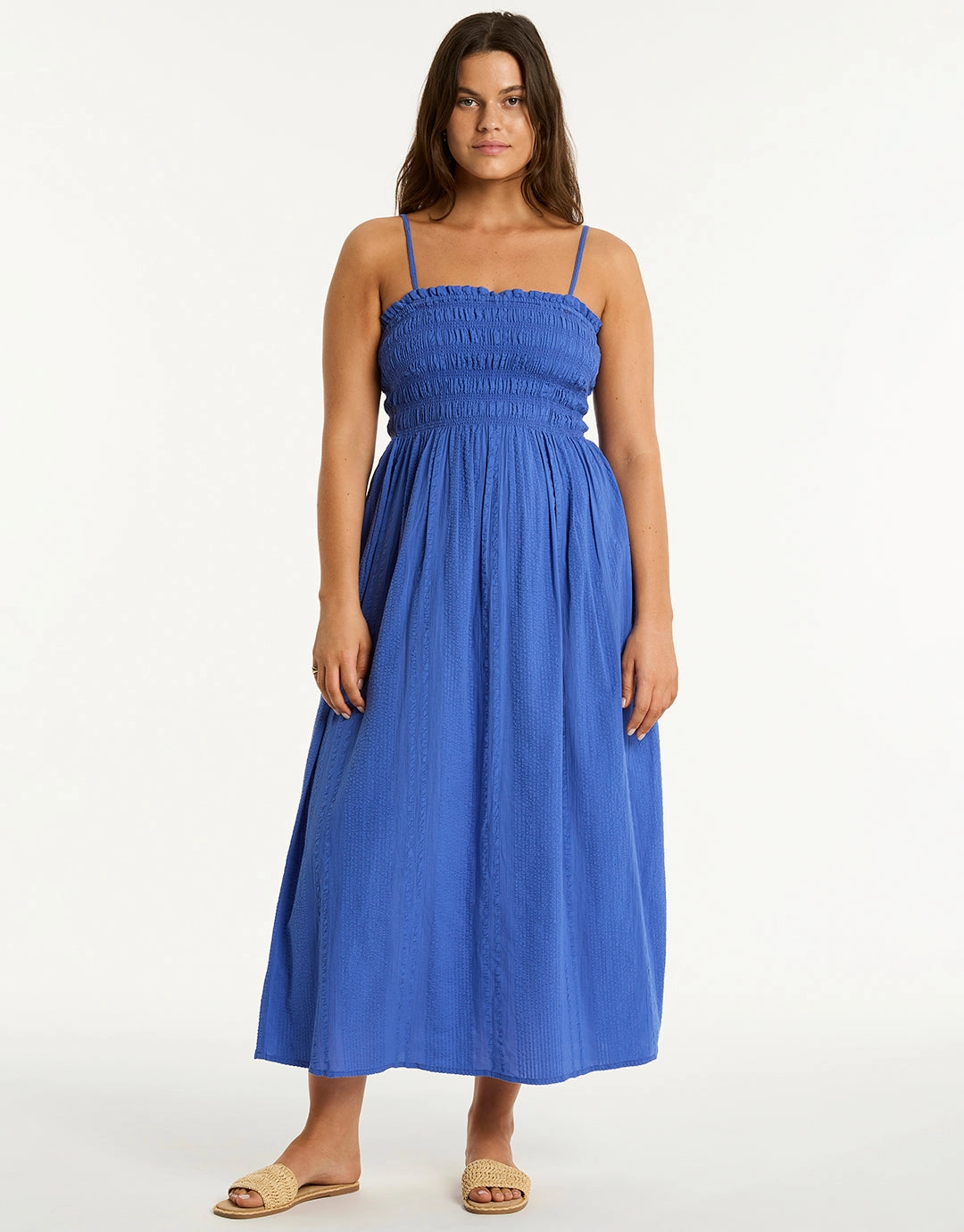 Heatwave Bandeau Dress - Blue Sea Level - Sea Level swimwear clearance