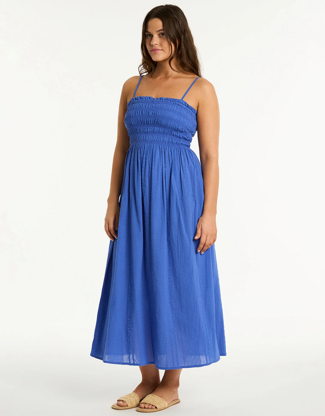 Heatwave Bandeau Dress - Blue
