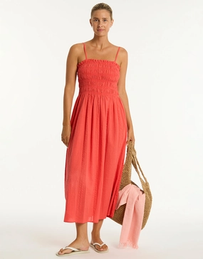 Heatwave Bandeau Dress - Flame Sea Level - Sea Level swimwear clearance