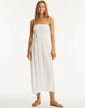 Heatwave Bandeau Dress - White Sea Level - Sea Level swimwear clearance