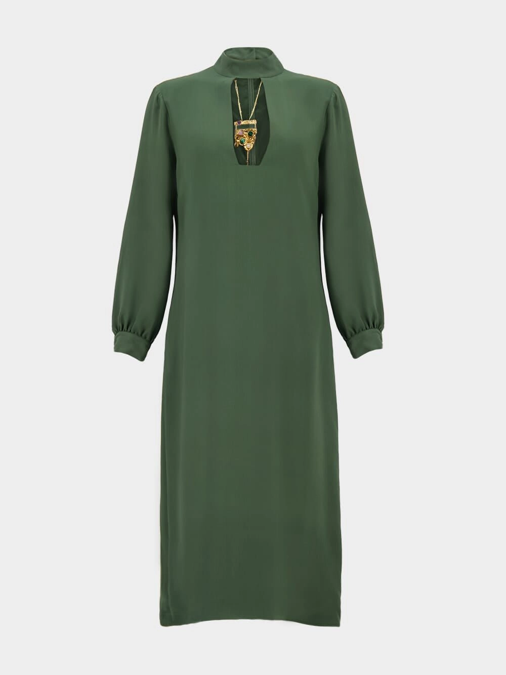 Hermes Silk Dress with Necklace wedding dresses promo