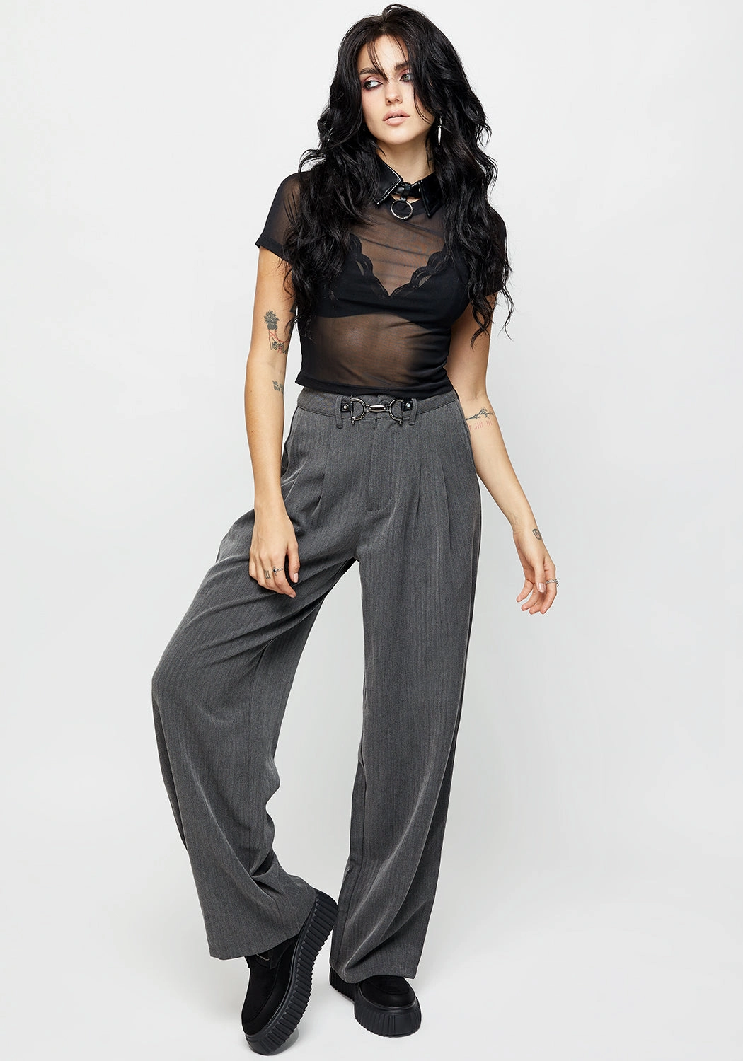 HERRINGBONE TAILORED TROUSER Bottoms Womens - women's jeans sale