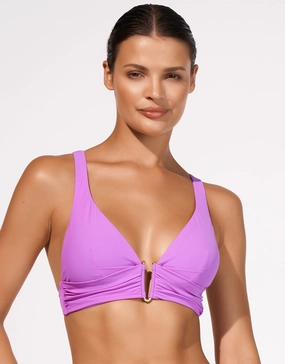 Honesty Banded Bikini Top - Violet Maryan Mehlhorn - Maryan Mehlhorn dresses