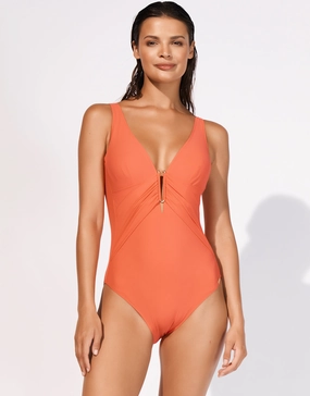 Honesty Underwired Swimsuit - Flame Maryan Mehlhorn - Maryan Mehlhorn dresses