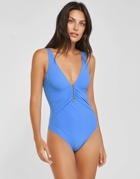 Honesty Underwired Swimsuit - Horizon Blue Maryan Mehlhorn - Maryan Mehlhorn dresses