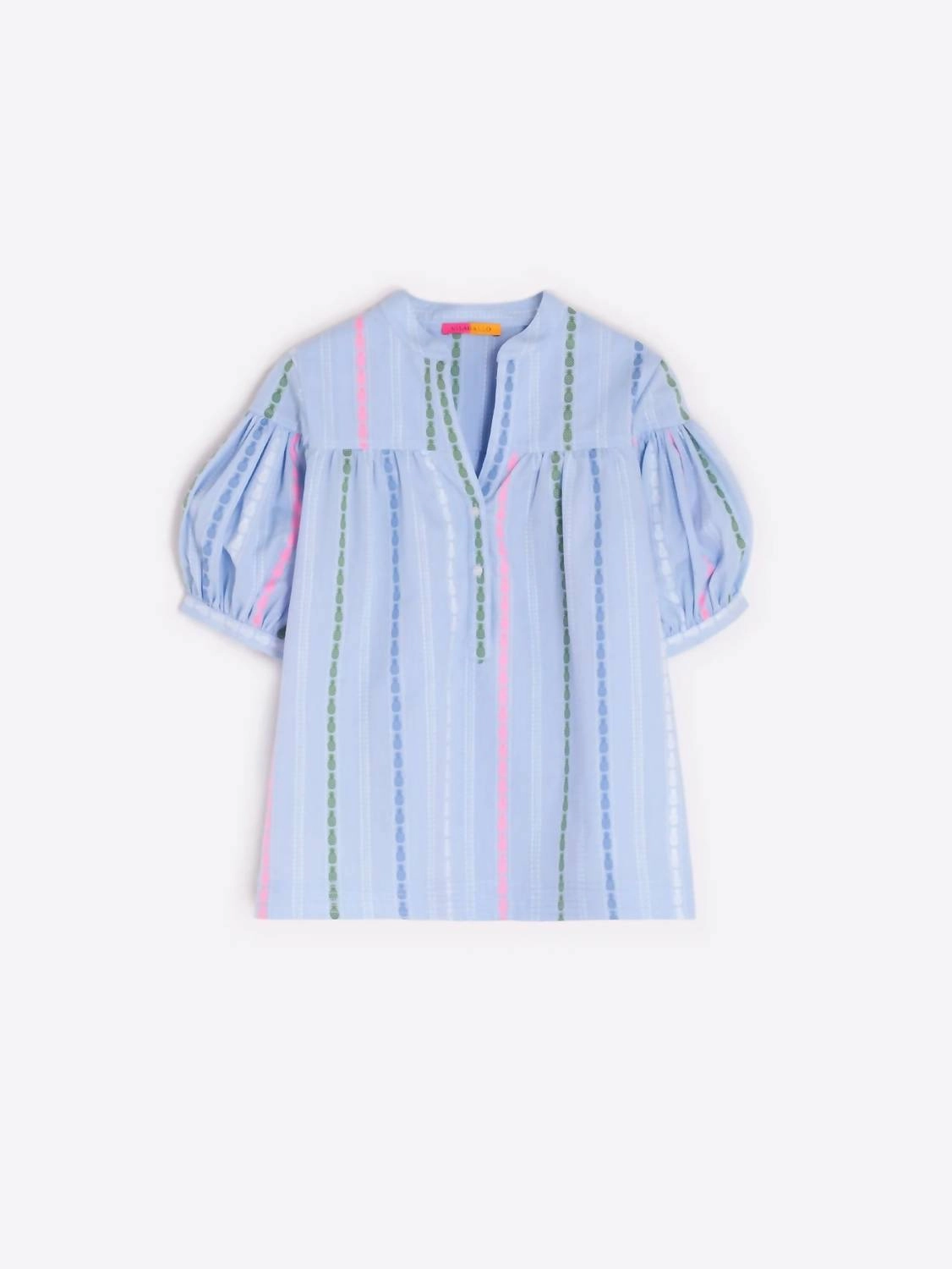 Iliana Top In Azul Pinas Fluor
