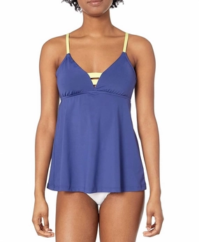 In The Loop Tankini In Blue Opal Swim Womens - mesh swimwear sale