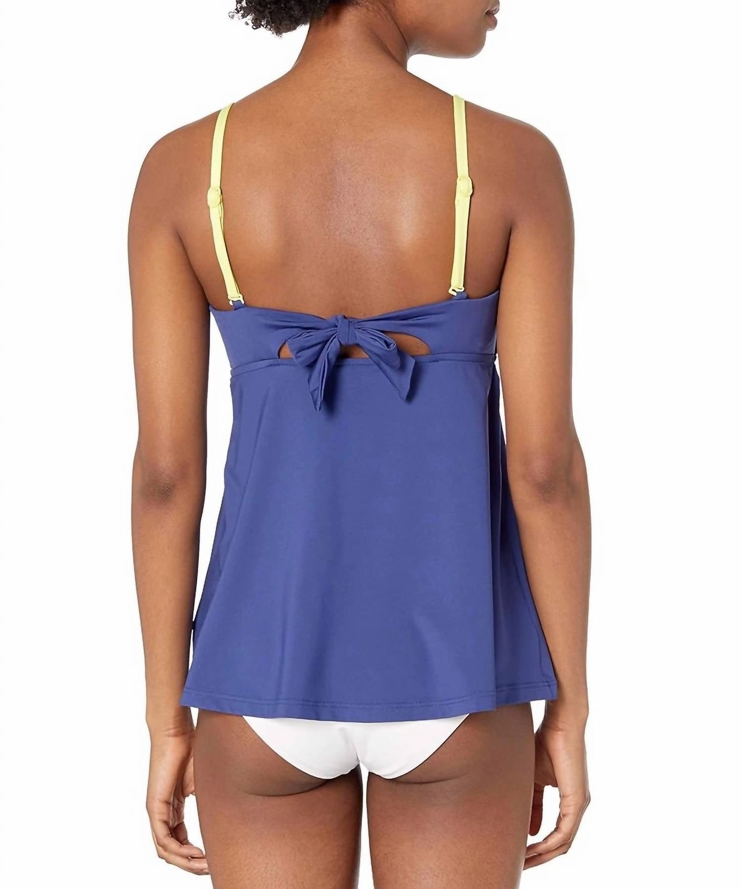 In The Loop Tankini In Blue Opal