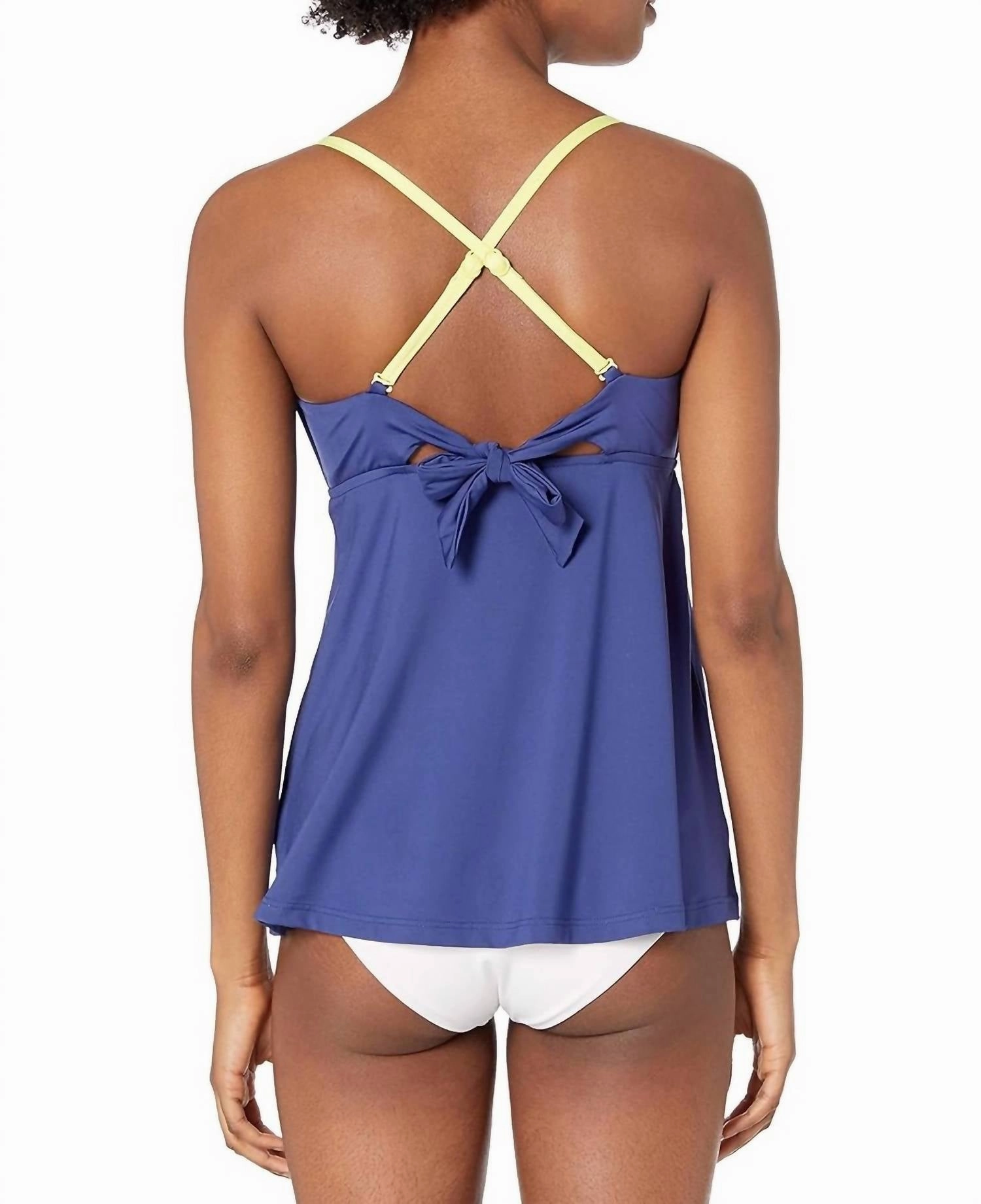 In The Loop Tankini In Blue Opal