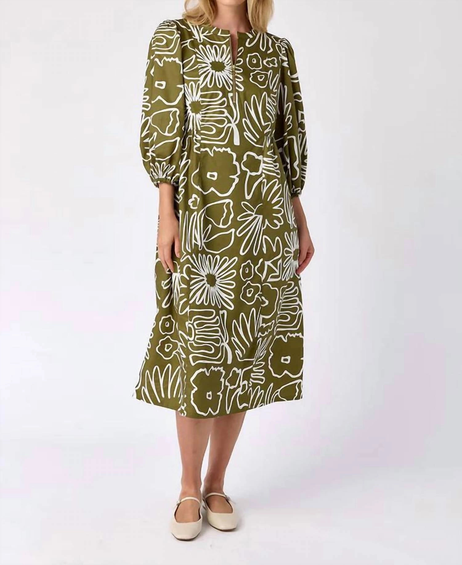 Indie Dress In Floral Studies
