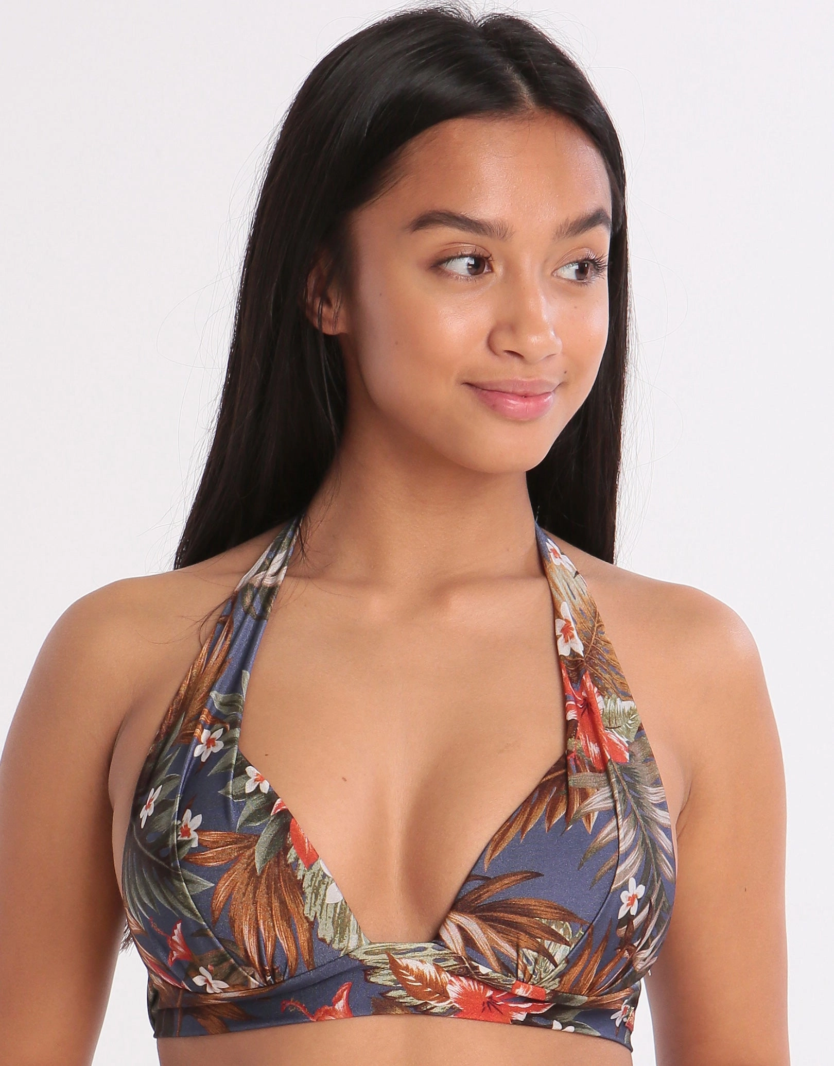 Iquitos Maho Halter Bikini Top - Blue Banana Moon - Banana Moon swimwear discount