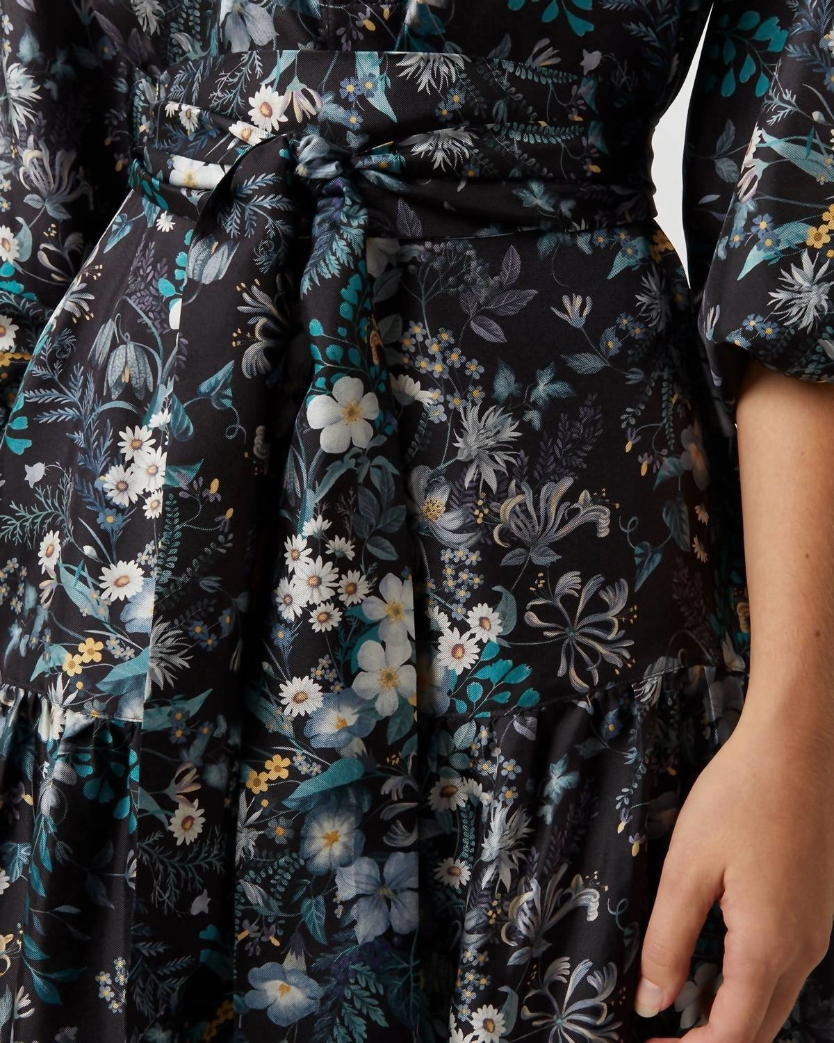 Isabella Popover Shirt Dress In Blue Multi