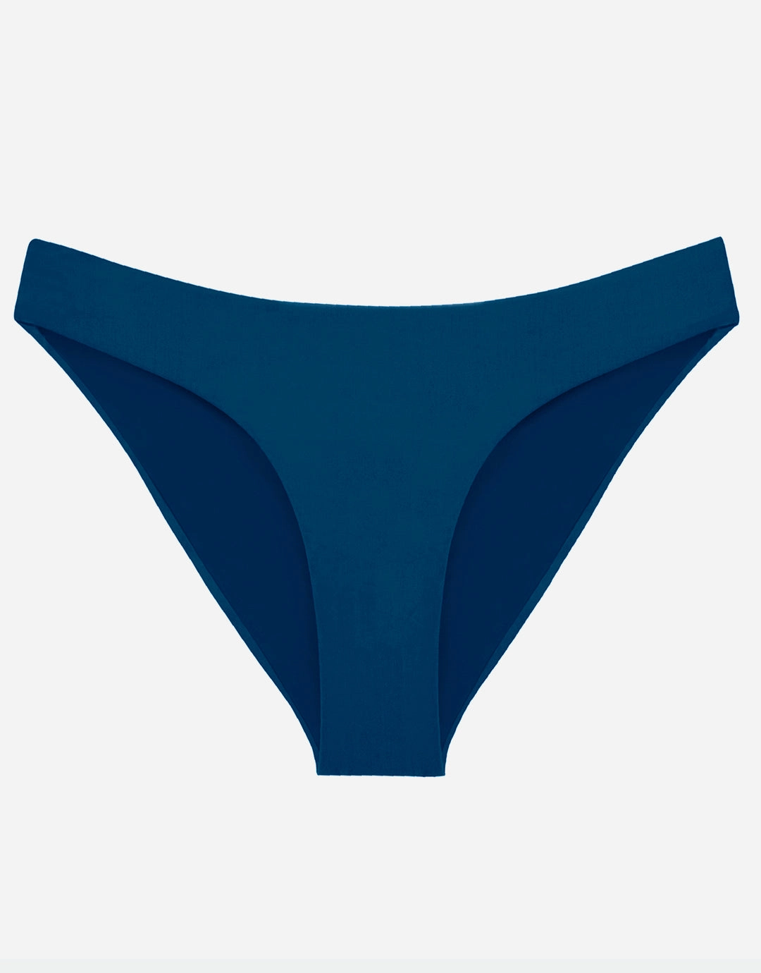 Island Blue Basic Ruched Full Bikini Pant - Blue