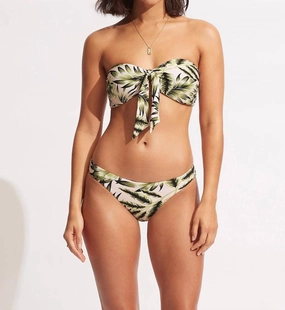 Island In The Sun Hipster Bikini Bottom In Avocado Swim Womens - scoop neck swimsuits