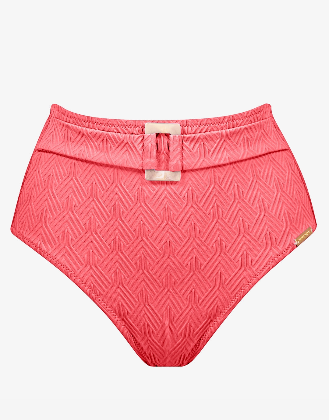Island Nostalgia Belted High Waist Bikini Pant - Ocean Coral Watercult - Watercult swimsuits sale