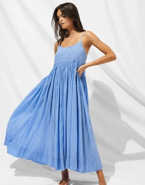 Island Nostalgia Maxi Dress - Cornflower Watercult - Watercult swimsuits sale